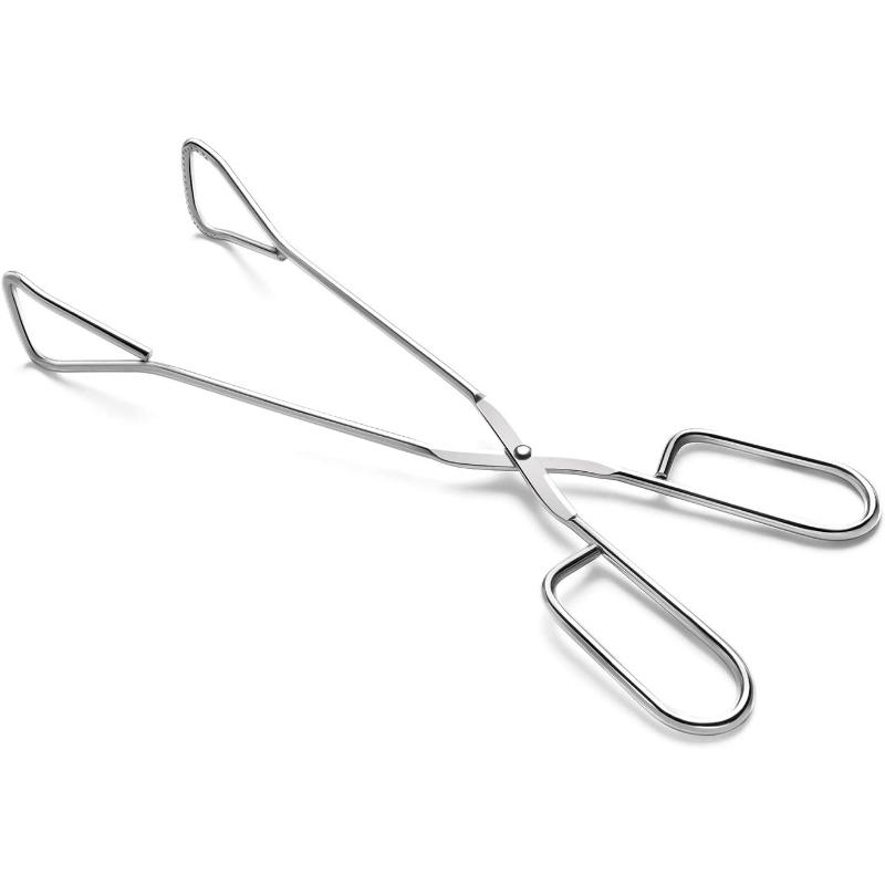 1 шт. щипцы для барбекю, сверхмощные кухонные щипцы из нержавеющей стали для приготовления пищи, барбекю, щипцы для сервисных ножниц-щипцы для шведского стола 11 дюймов
