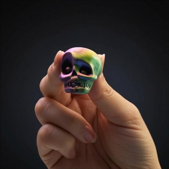 Durable Skull Decor for Party 2 Pcs Fridge Magnets, Vintage Skeleton Gothic Refrigerator Cool Creepy Magnets Holiday Decorative Locker, Whiteboard,