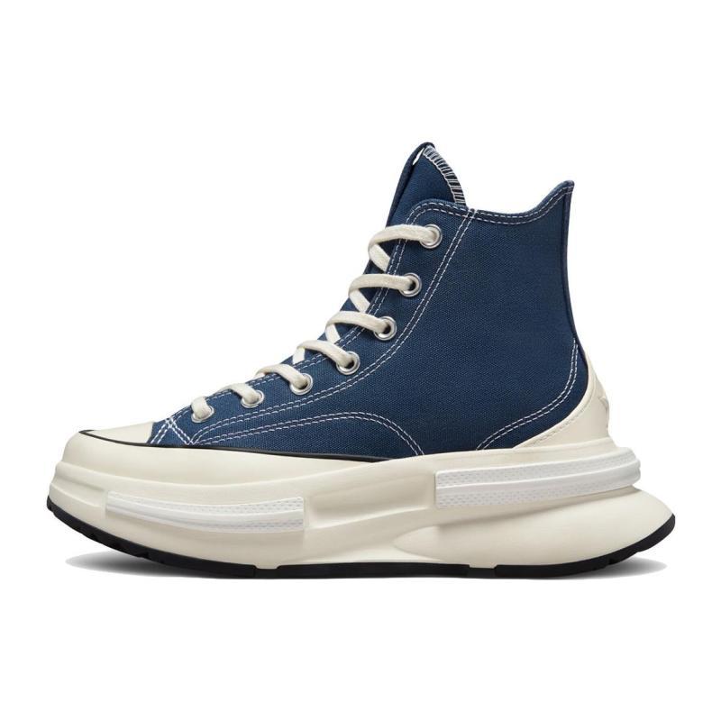 Converse Run Star Legacy Canvas Comfortable and Versatile High-Top Lifestyle Casual Shoes Unisex Purple and White