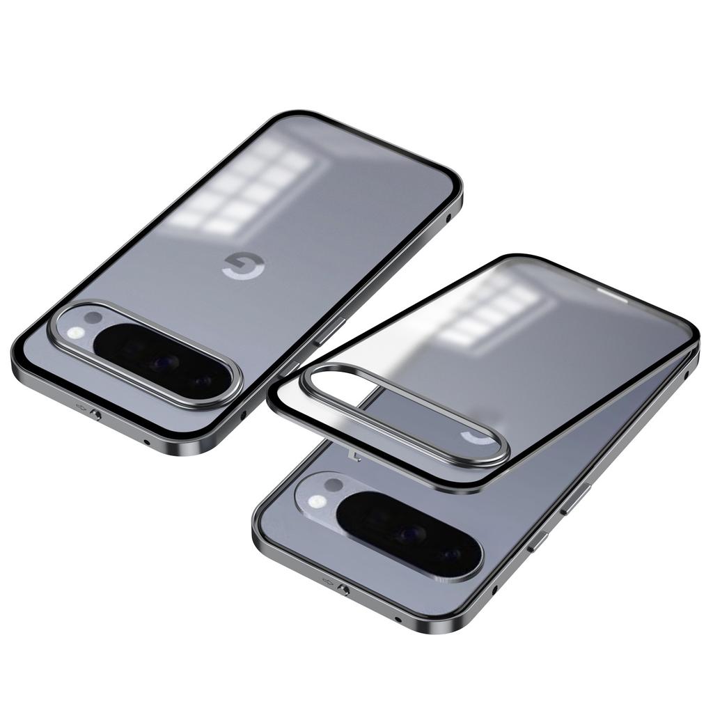 Чехол для Google Pixel 10 Pro Xl Магнитный Беспроводная Зарядка Ударопрочный Защитный Односторонний Защелкивающийся Алюминиевый Сплав Бампер Рамка с Матовым Покрытием