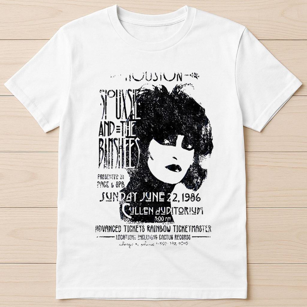 Siouxsie And The Banshees Vintage Poster Vinyl Music Gift Tee T Shirt 8002