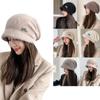 Elastic Knitted Beanies Solid Color Warmer Bonnet Fashion Ladies Heap Hat Winter Autumn