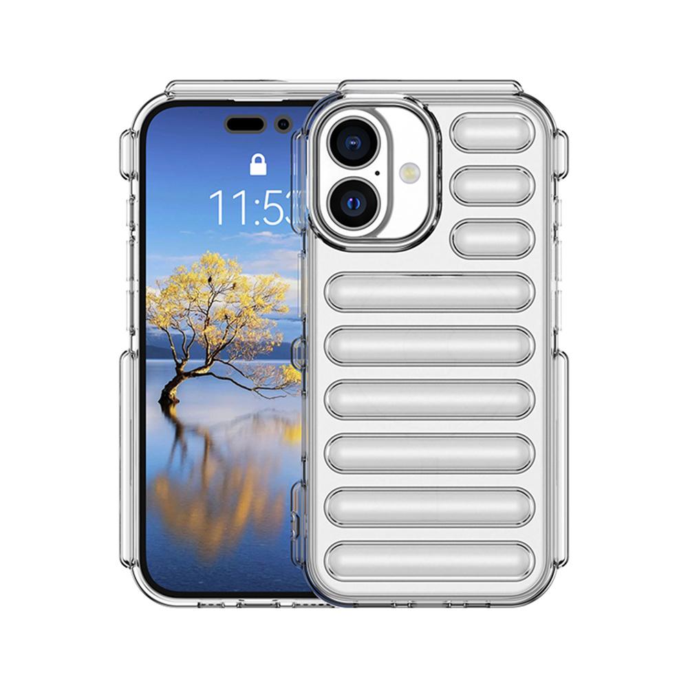 Противоударный чехол Air Cushion Capsule для iPhone 16 15 14 11 12 13 Pro Max X XR XS Armour Защитная задняя крышка для Apple 15