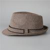 In The Elderly British Style Men'S Top Hat Spring And Autumn Old Man Gentleman Hat Dad Woolen Thousand Bird Grid Jazz Hat Winter