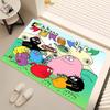 1pc Barbapapa1 Print Area Rug - Soft, Washable Non-Slip Indoor Mat, Living Room, Home Office Decorative Rug,Office Decorative
