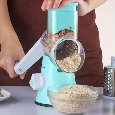 Портативная ручная овощерезка, многофункциональная круглая вращающаяся овощерезка, терка-шинковка, картофель, сыр, кухонные гаджеты