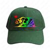California Republic Bear NCR Cali Gay Pride Rainbow Gradient Flag Cap Women Unisex Adult Casual Printed Baseball Caps Adjustable