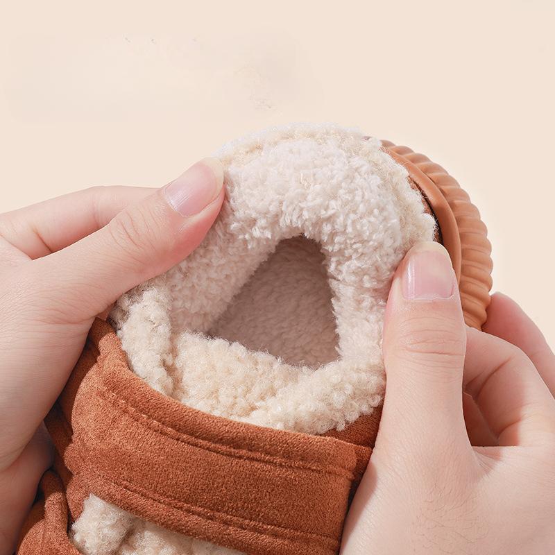 Женские домашние тапочки из флиса на платформе, удобные, пушистые, с подкладкой из искусственного меха, домашние тапочки, зимние, теплые, для дома и улицы, для женщин