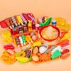 Большой набор игрушечной еды для детской кухни | Барбекю-гриль, хот-пот, игрушки для ролевой игры в готовку | Подарок на день рождения для детей