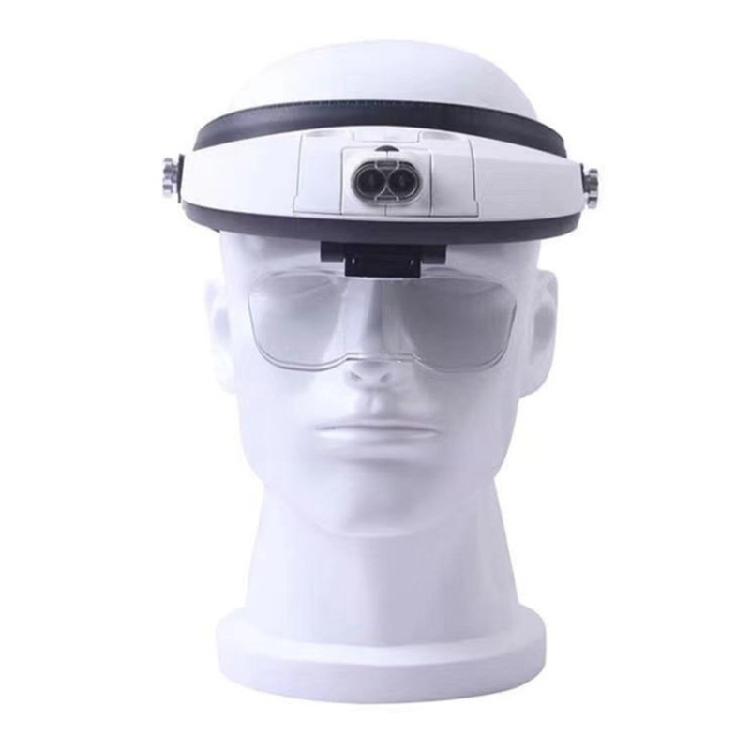 Durable ABS Materials Head Mounted Magnifying Glass with LED for Entomology Professional and Researcher