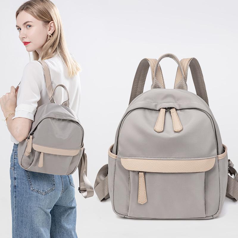 Oxford Fabric Backpack for Women 2026 Spring Summer Korean Mini Anti-Theft Daypack Stylish Casual Travel School Bag