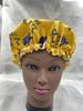Sigma Gamma Rho Yellow Color Blue Greek Letter Campus Sorority Hair Stain Bonnets 1922 SGRho Letters Night Sleep Hat for Lady