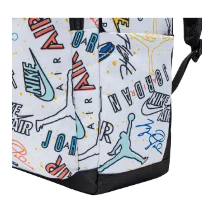 Jordan Colorful Graffiti Print Backpack Large Unisex backpack White JD2533200AD-005