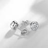 Stud Earrings For Women And Men Silver Plated Bubble Cubic Zirconia Round Stone Simple Earrings Small Fashion Jewelry CCE631