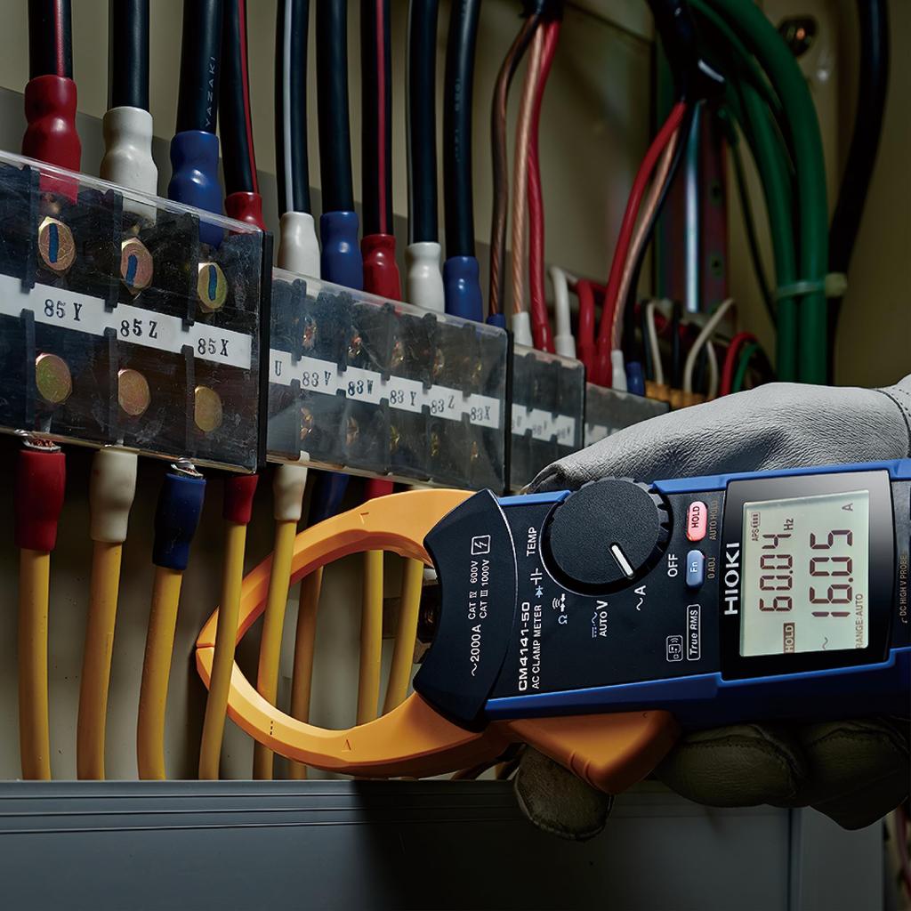 Hioki (Хиоки Электрик) Токовые клещи AC CM4141-90 с беспроводным адаптером Z3210 Комплект: AC 2000A True RMS, Сделано в Японии, Пылезащищенный, Водонепроницаемый, Переменный ток,