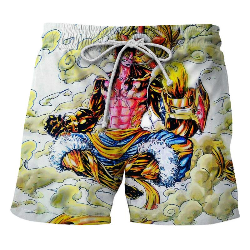 Пляжные шорты для плавания из аниме One Piece с дизайном Луффи и Зоро