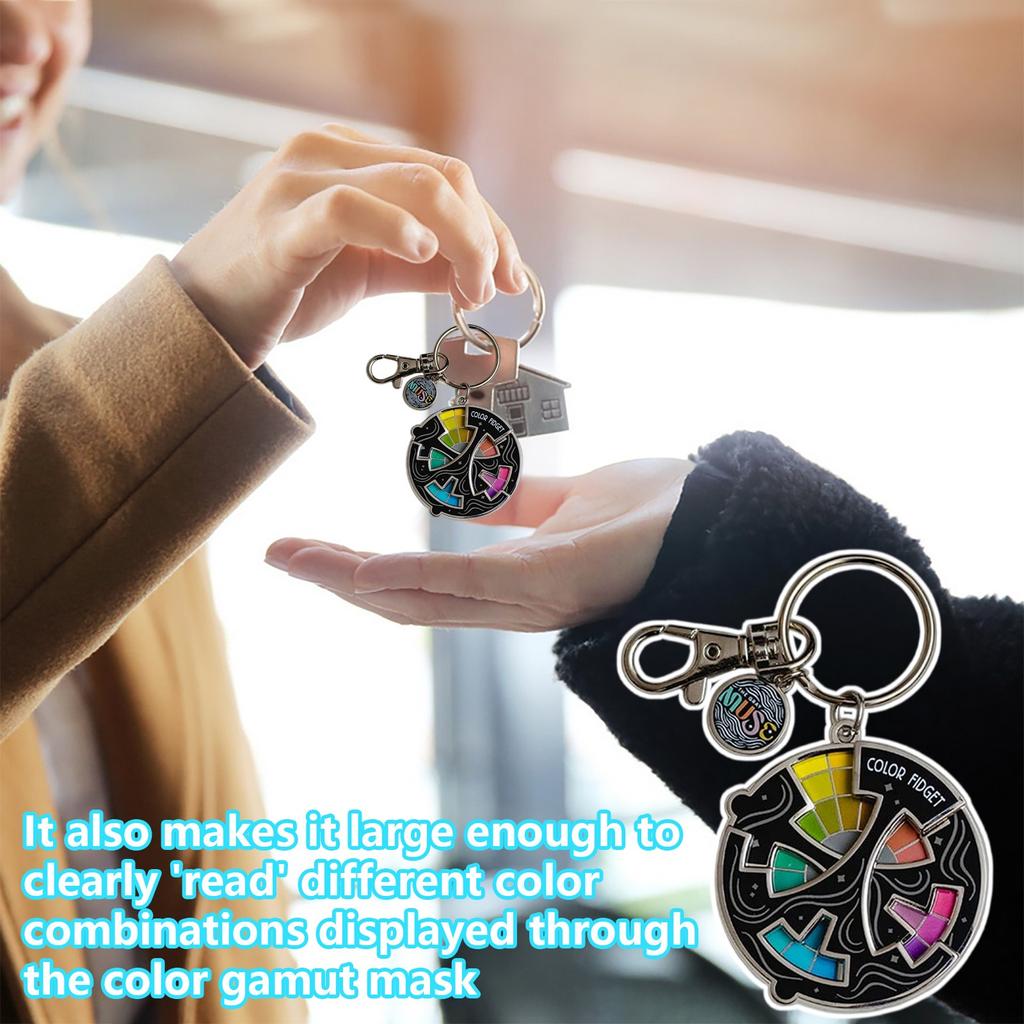 Цветной брелок для снятия стресса, креативный брелок для фокусировки и веселья