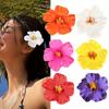 2/4/6 Pcs Hawaiian Flower Hair Clips for Women Artificial Floral Hibiscus Lily Barrettes Hairpin Accessories Vacation Beach Gift
