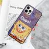 JS44 SpongeBob Cartoon Black Soft Case for Xiaomi Poco X6 X4 M5 M6 F5 F6 C65 C55 C50 C51 C40 Pro Redmi 14C A3X 13C 12C 11T 10A 9C Note 7 6 8A Plus