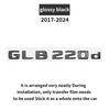 Suitable for  GLB CLASS X247 GLB35 GLB200d GLB250 AMG 4MATIC Tail   glossy Black silver