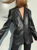 Leather Handmade Women Blazer Designer Stylish Blazer Genuine Lambskin Formal