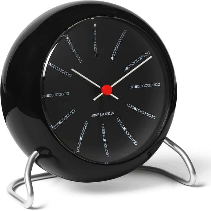 Arne Jacobsen Clock Table Clock Bankers 11cm White AJ43675