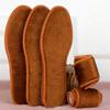 2 Pairs Winter Insoles Thick Fleece-Lined Warm Shoe Pads with Anti-Slip & Moisture-Wicking Comfortable Cushion