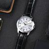 Casio Часы LTP с кварцевым механизмом, ремешок из натуральной кожи/натуральной кожи/ткани, унисекс, серебристый циферблат, MTP-V004L-7A<P-V004L-7A