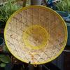 1Pc Chinese Retro Bamboo Rattan Fisherman Hat Handmade Weave Straw Bucket Hat Tourism Rain Dance Props Cone Fishing Sunshade Hat