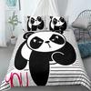 Panda Printed 2/3pcs Bedding Set Bamboo Duvet Cover For Adult Child Bedclothes And Pillowcases Comforter Covers Bed Sets