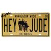 Worldwide Popular City License Plate Poster Vintage Wall Decor North America Metal Tin Sign Plaques Poster 15x30cm