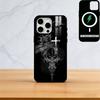 Кибер-сигил Крест Чехол для телефона Для iPhone17,16,15,14,13,12,11 Plus,Pro Магнитный Для Magsafe Беспроводная зарядка