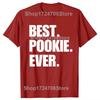 Funny Best Pookie Ever Graphic T-shirts Men Women's Fashion Casual Tshirt 100% Cotton Loose Oversized Valentine's Day T Shirt