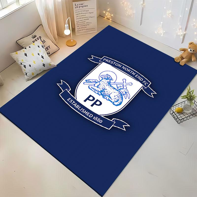 Preston North End Logo Carpet suitable as a non-slip mat for the living room or bedroom sofa
