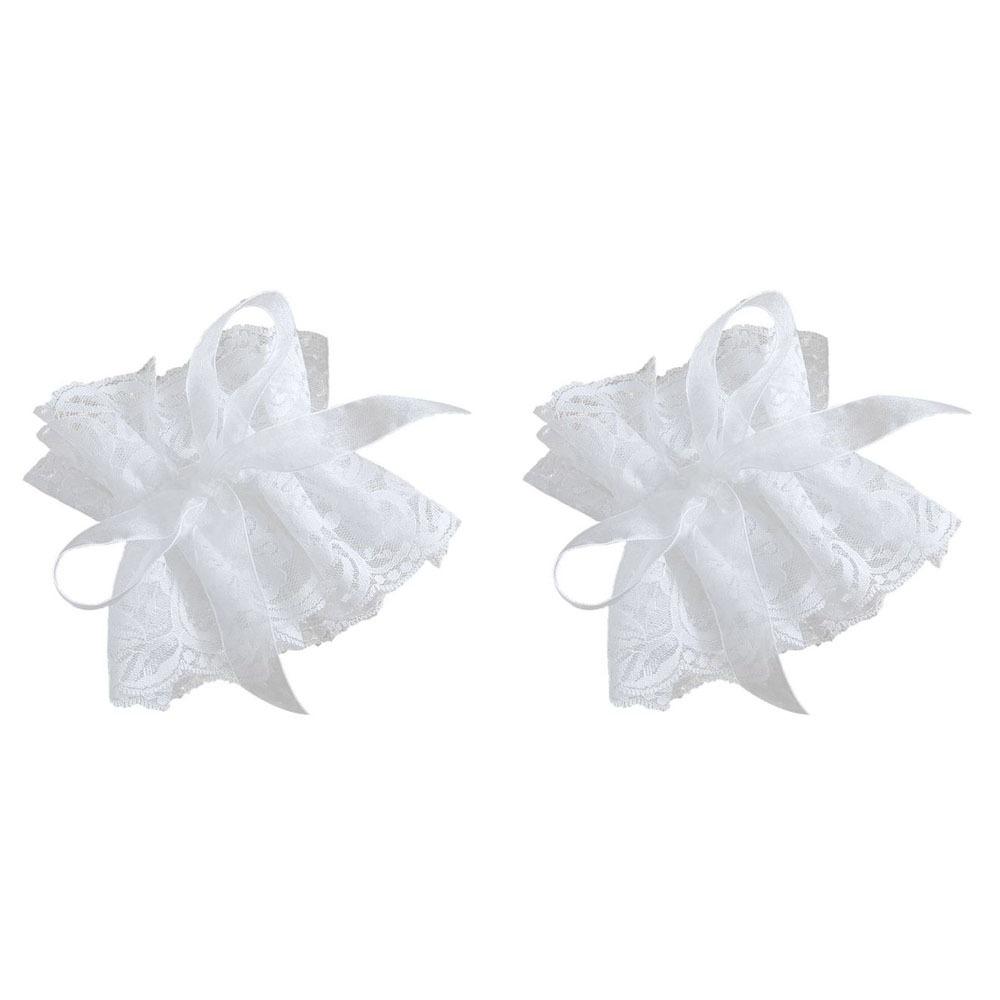 Detachable Lace Jabot Collar Solid Color Ruffled Neck Collar Stage Performance Costume Accessory