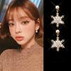 Women's Fashionable Six-Pointed Star Snowflake Earrings