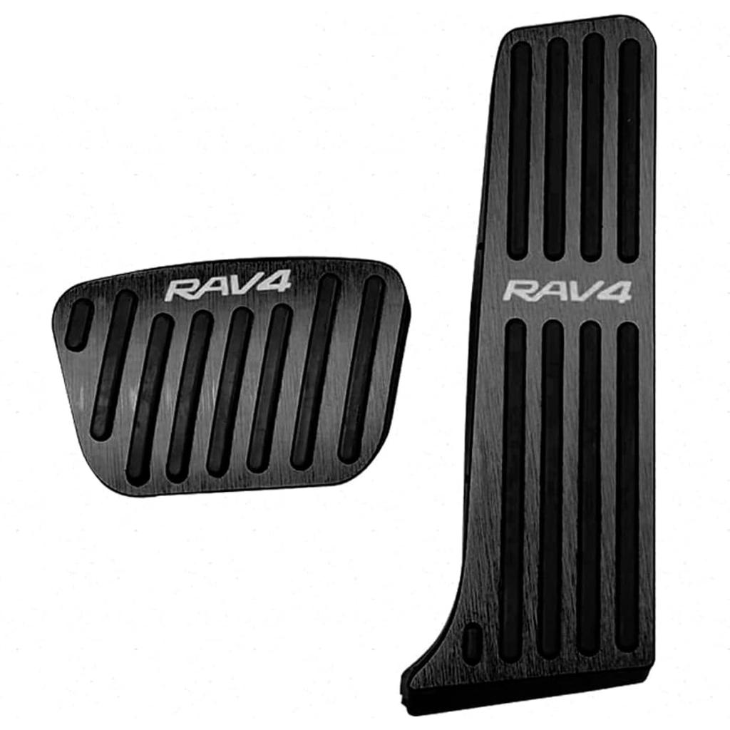 New RAV4 XA50 Series Improved 2021 Dedicated Pedal Brake Accelerator Cover Aluminum Easy To Install Set from 2022 (December Onwards) Anti-Scratch