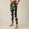 Women's Pants Christmas Printed Stretchy Soft Bottoms Casual Home Sleeping Pants