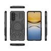 Для Samsung Galaxy A57 5G Магнитный чехол Вращающаяся металлическая подставка Ударопрочная задняя крышка телефона из ПК + ТПУ
