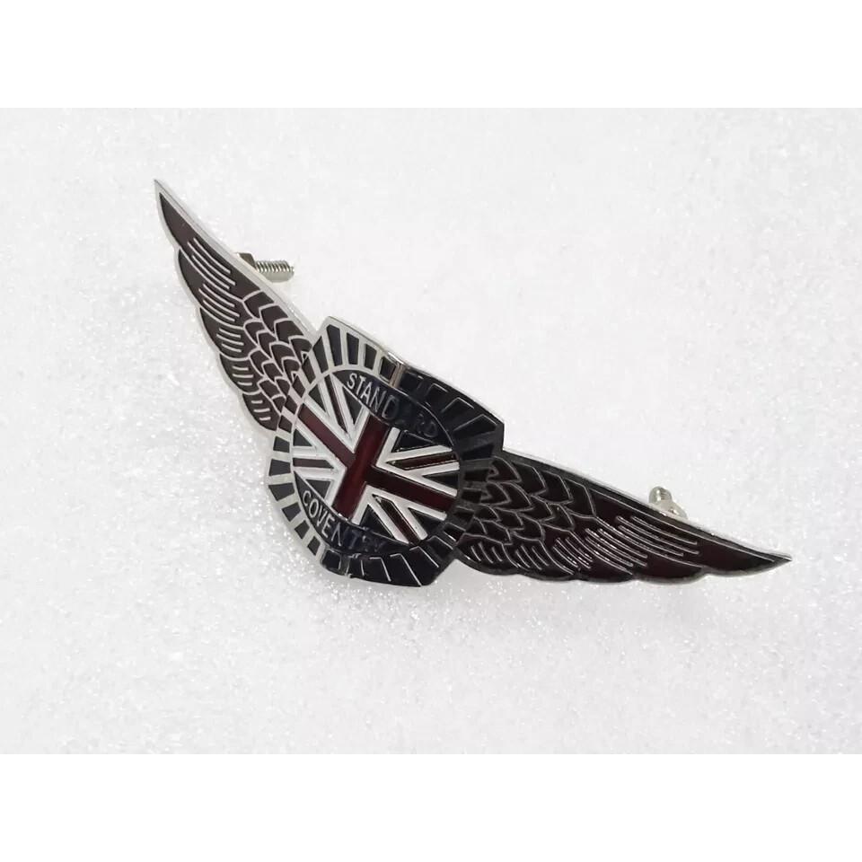 Standard Of Coventry Enamel Wings Car Radiator Grille Badge |Fit For
