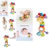 Mummabubba Soft Plush Giraffe Rattle Bell Teether Toy For Babies