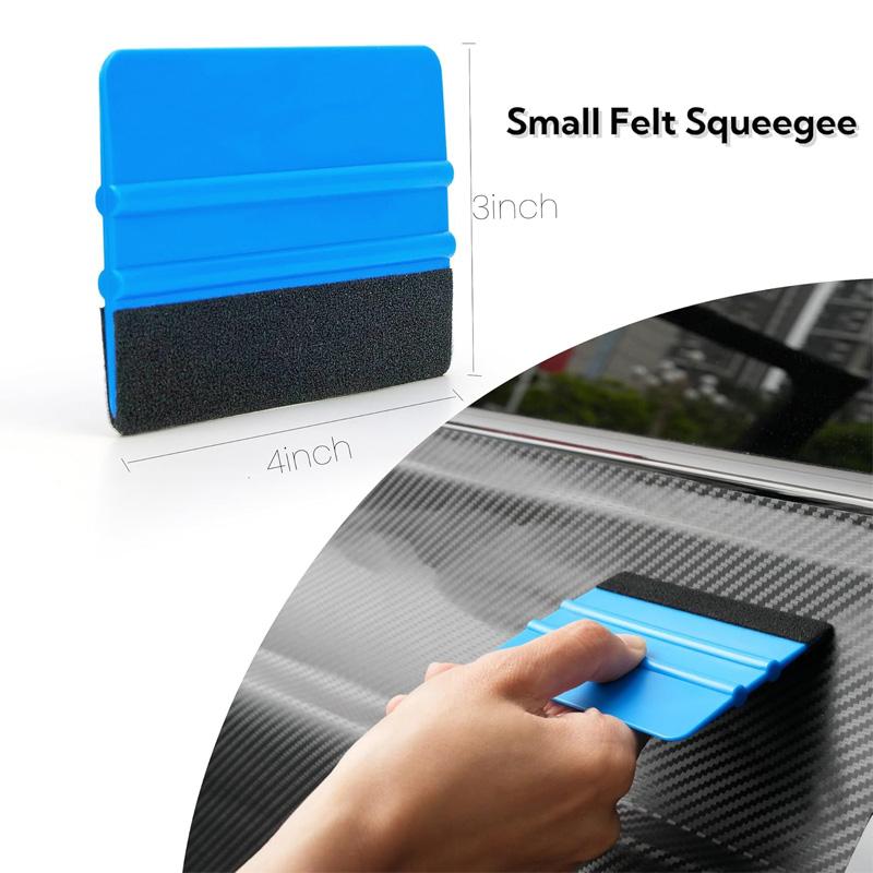 17Pcs Vehicle Window Tint Tool Kit Car Glass Protective Film Wrapping Installation Set Vinyl Squeegee Film Scraper Cutting Knife