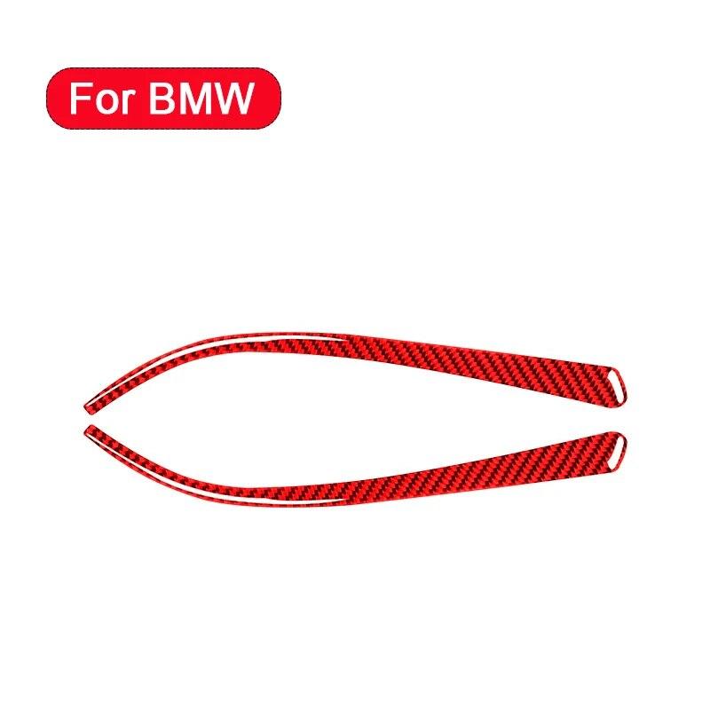 2 шт., защитная полоса для зеркала заднего вида из углеродного волокна, наклейки для предотвращения столкновений, автозапчасти для BMW F30 GT4 X1 X5 X6 1 3 4 Series