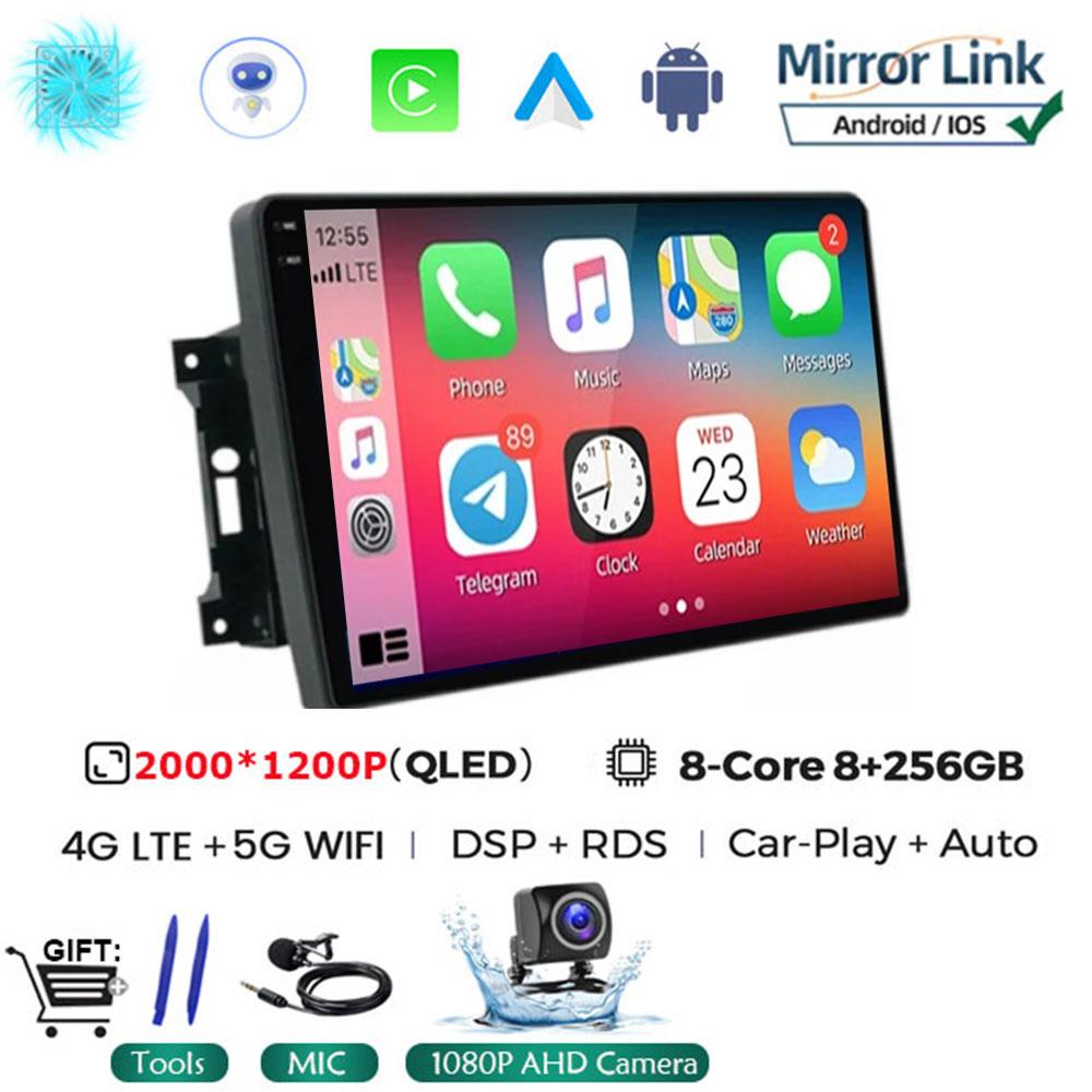 Для Jeep Compass/Commander/Grand Cherokee/Wrangler/Liberty AutoRadio Android 14 Car Radio QLED GPS Navigation Multimedia Player