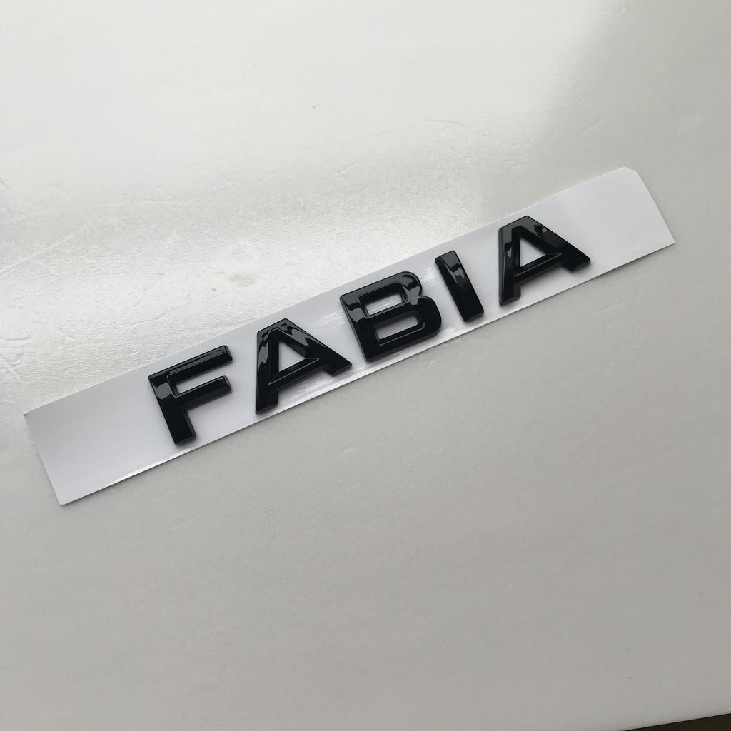 swpzb8 Glossy Black Letters ABS Car Emblem for SUPERB OCTAVIA FABIA KAMIQ KAROQ KODIAQ RAPID YETI 4x4 Trunk Nameplate Logo Sticker