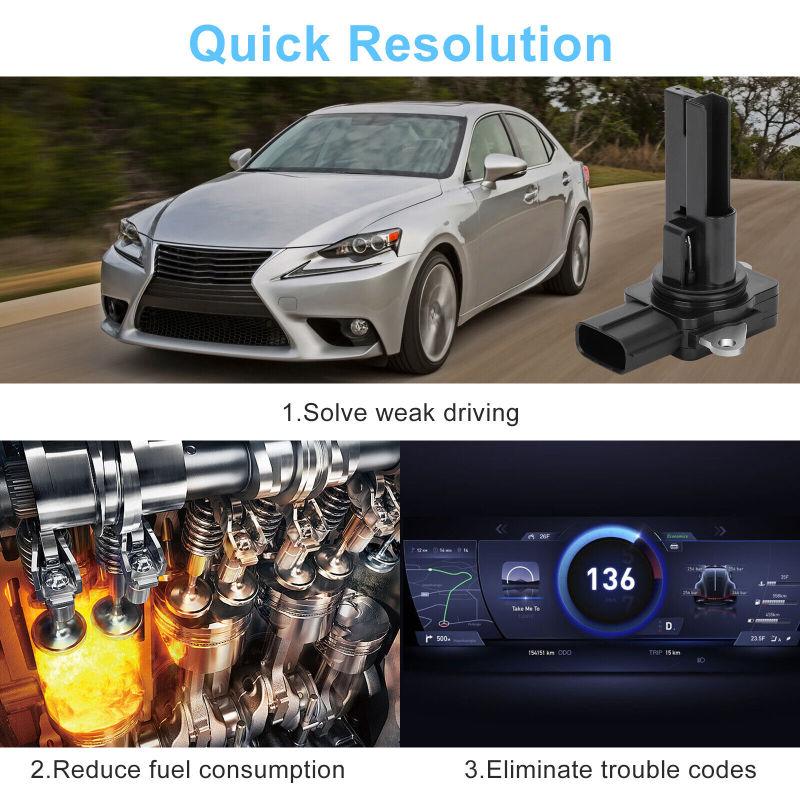 Датчик массового расхода воздуха MAF метр 22204-0T040 22204-31020, замена, совместимая с матрицей 2008-2013 гг.