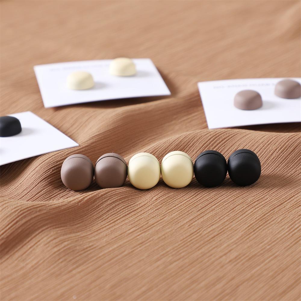 Safe Macaron Color Hijab Brooch Strong Metal Plating Magnetic Hijab Clip Luxury No Hole Pins Brooches Magnet For Muslim