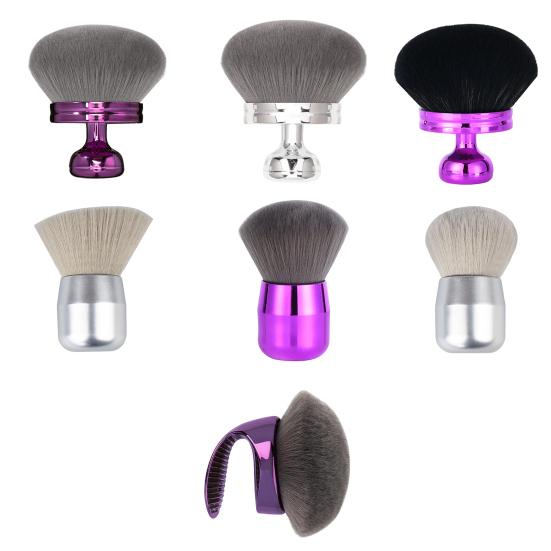 Mushroom Makeup Brush with Handle Multi-purpose Self Tanner Applicator Brush Synthetic Loose Powder Blush Face Body Cosmetic Brush
