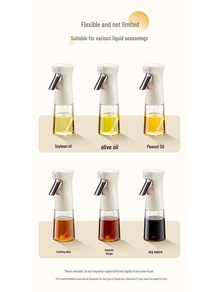 Бутылка-пульверизатор для кухонного масла для аэрофритюрницы - Распылитель с нажатием