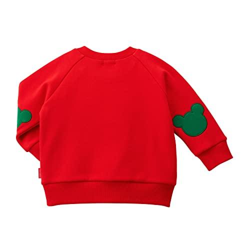 Miki House 10-5610-579 Sweatshirt, Long Sleeve, Boys, Girls, Baby, Kids, Children's Clothing, Red, 80